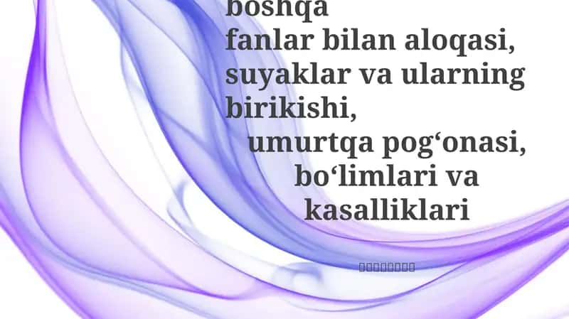 Anatomiya fanining rivojlanish tarixi va boshqa fanlar bilan aloqasi 1
