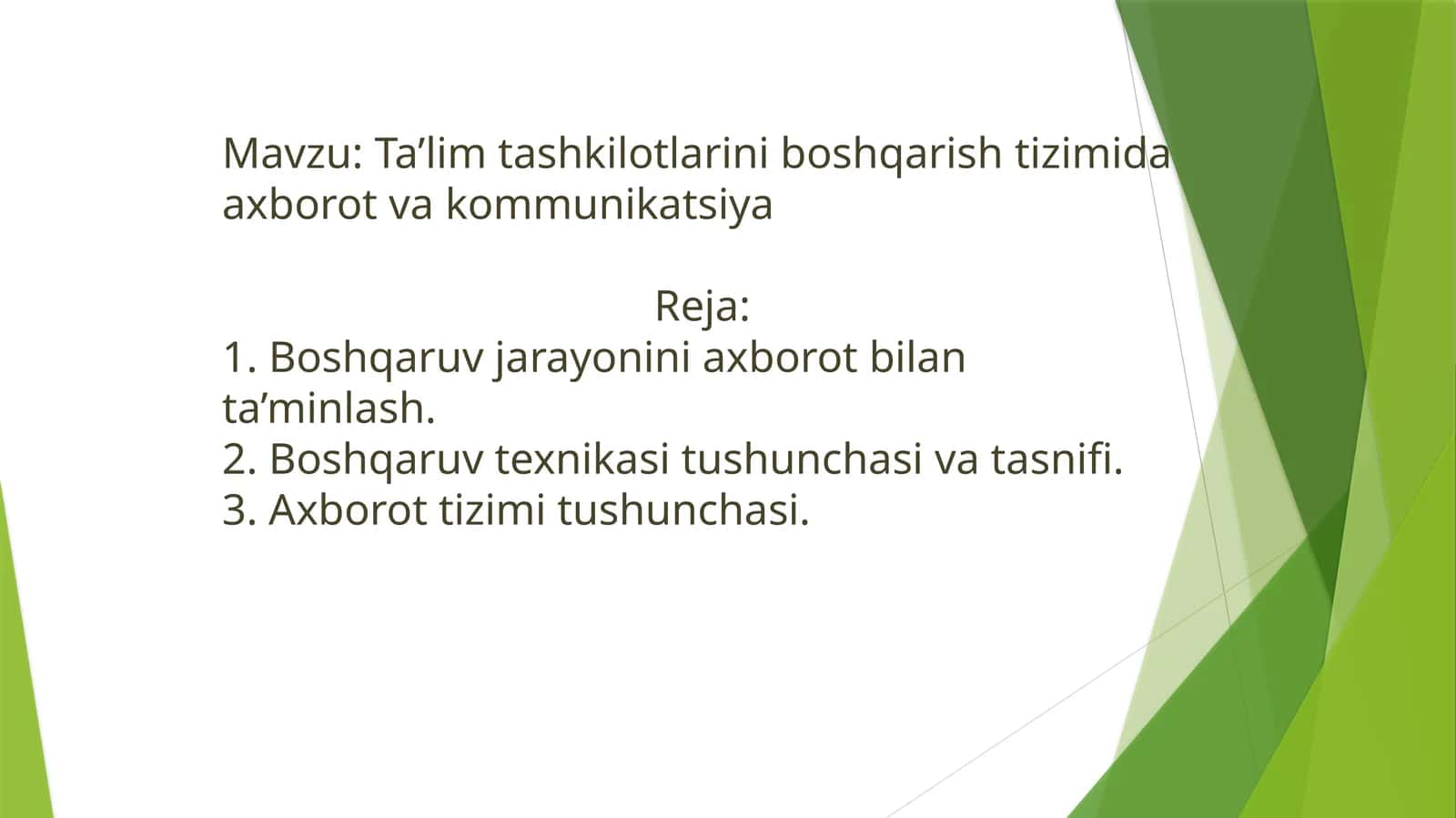 Ta’lim tashkilotlarini boshqarish tizimi 1