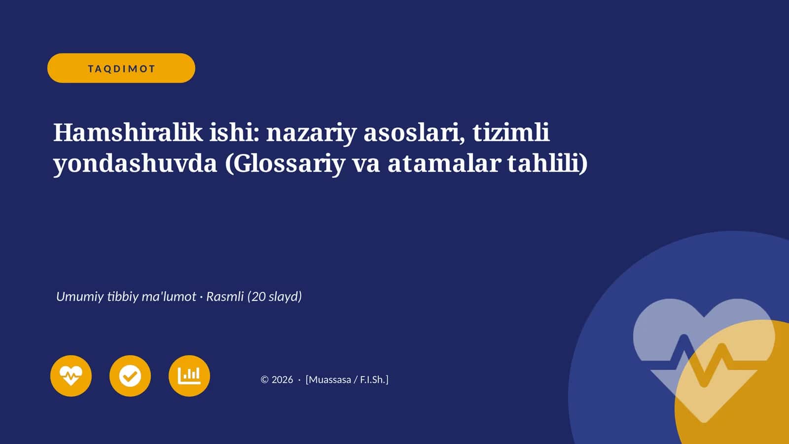 Hamshiralik ishi: nazariy asoslari, tizimli yondashuvda (Glossariy va atamalar tahlili) 1