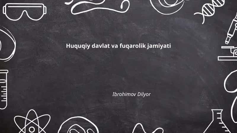 Huquqiy davlat va fuqarolik jamiyati 1