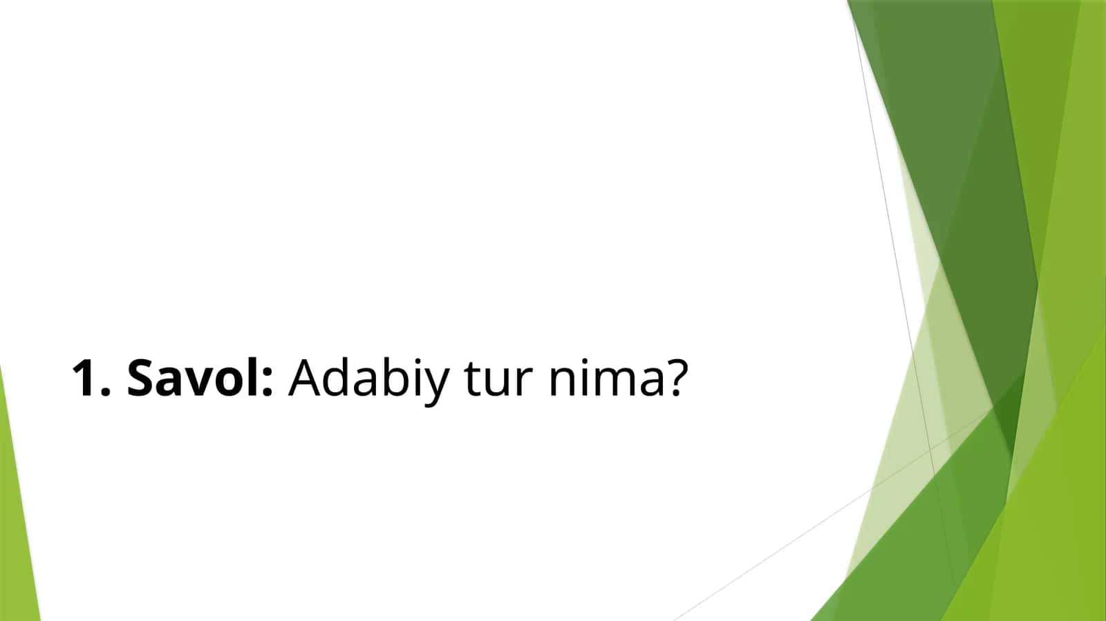 Adabiy turlari 1