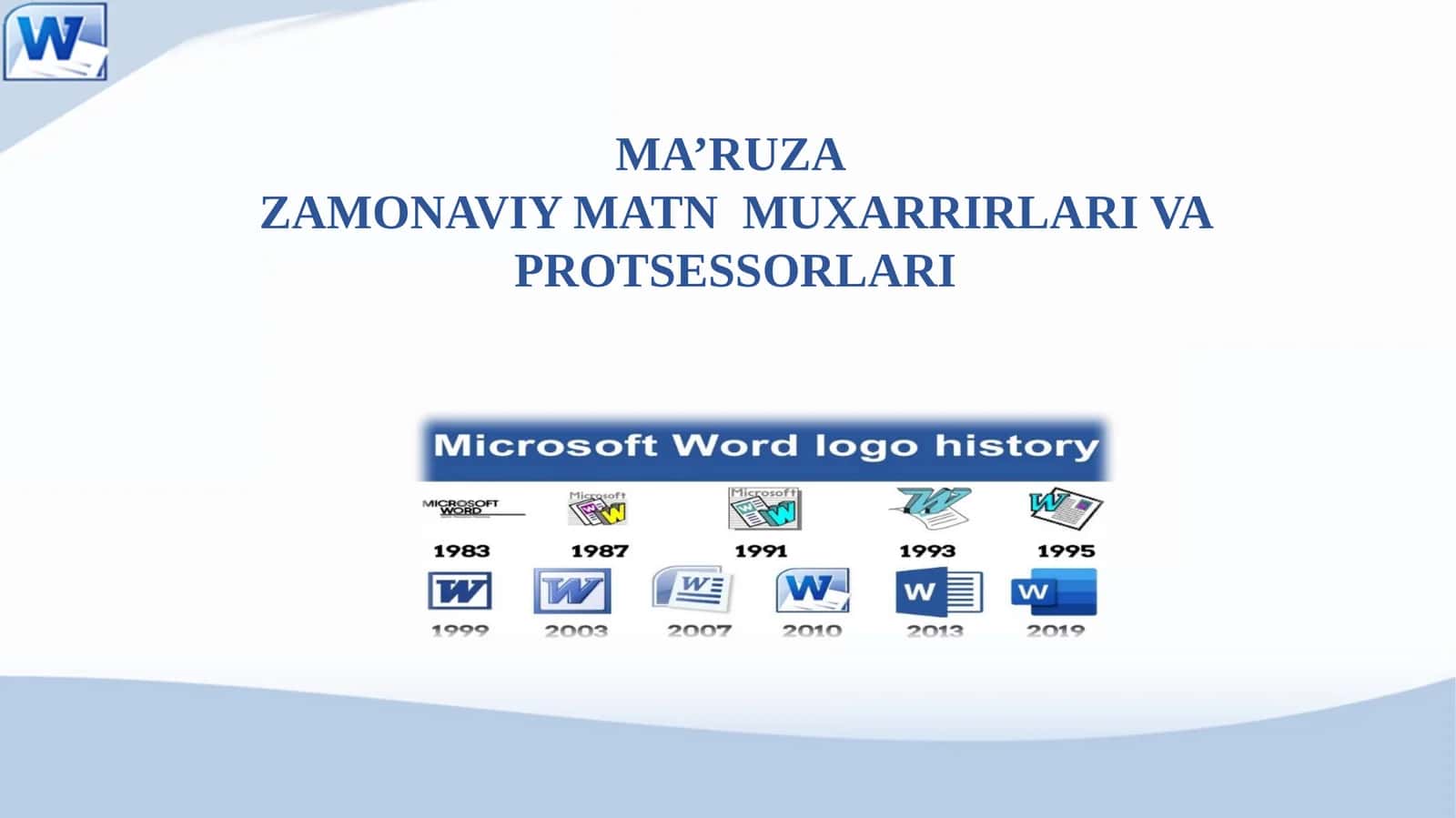 Zamonaviy matn muxarrirlari va protsessorlari 1
