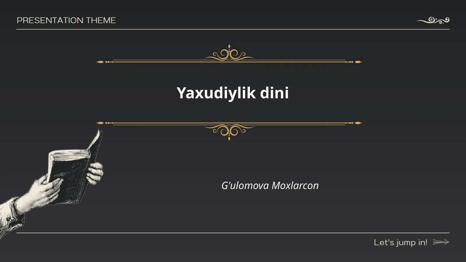 Yahudiylikning kelib chiqishi 1