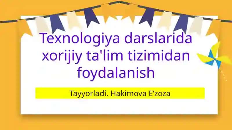 Texnologiya ta'limining ahamiyati va mohiyati