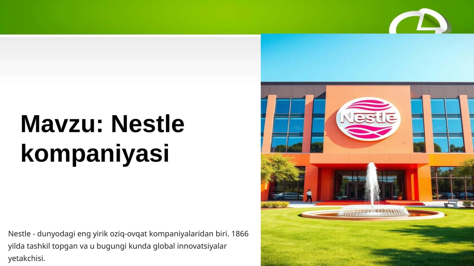 Nestle kompaniyasi 1