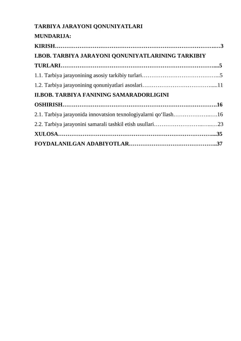 TARBIYA JARAYONI QONUNIYATLARI 1