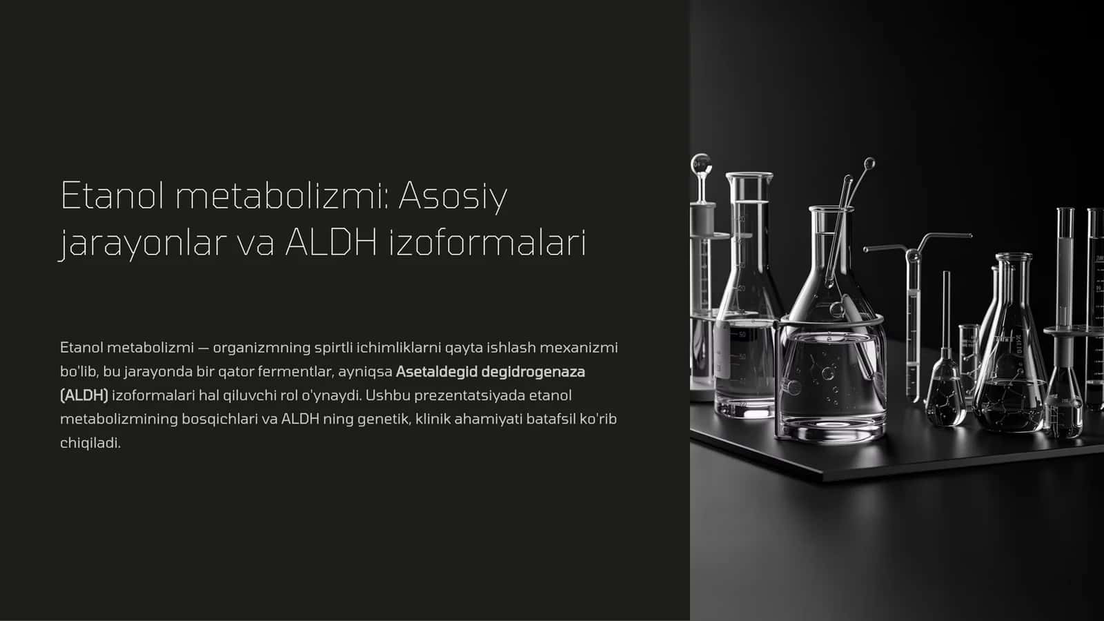 Etanol metabolizmi: Asosiy jarayonlar va ALDH izoformalari 1