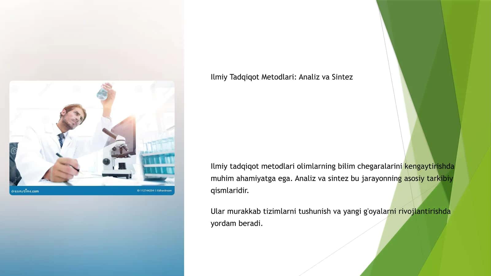 Ilmiy Tadqiqot Metodlari: Analiz va Sintez 1