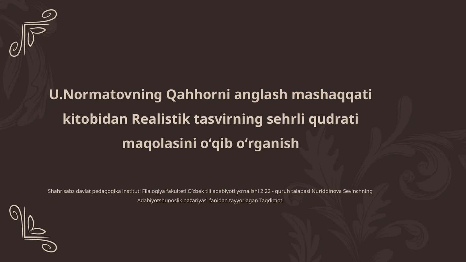 Realistik tasvirning sehrli qudrati 1