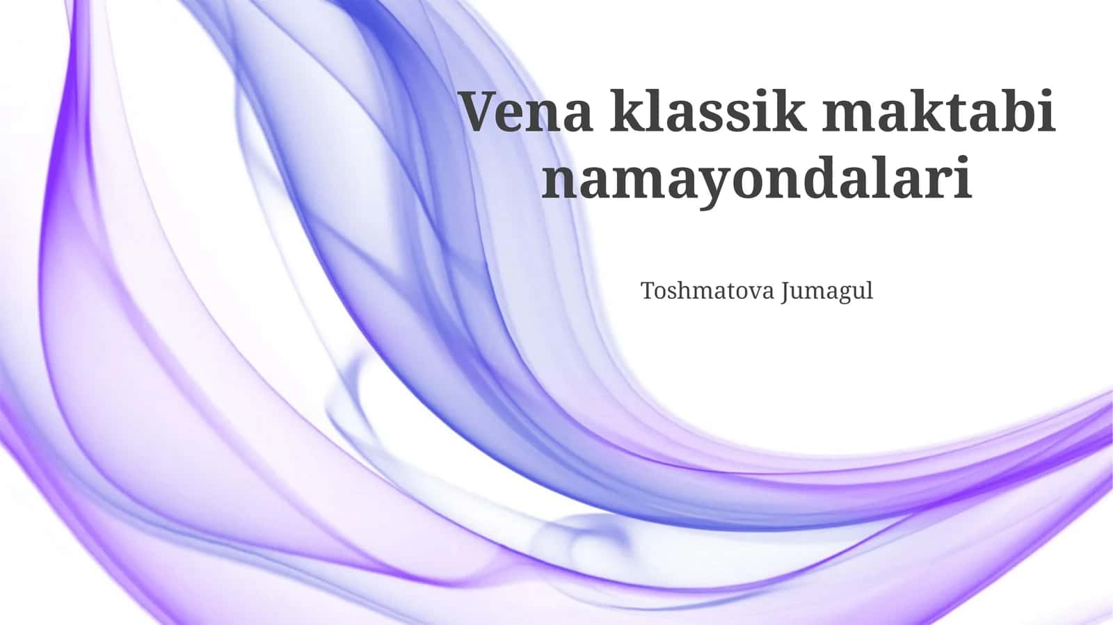 Vena klassik maktabi namayondalari 1