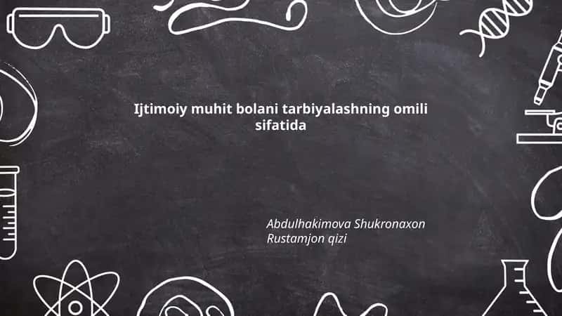 Bolani tarbiyalash 1