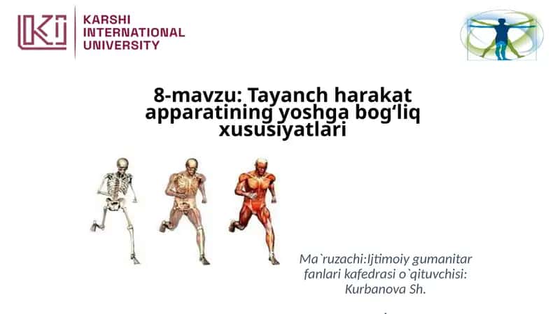 Tayanchharakatapparatining yoshga bog‘liq xususiyatlari 1