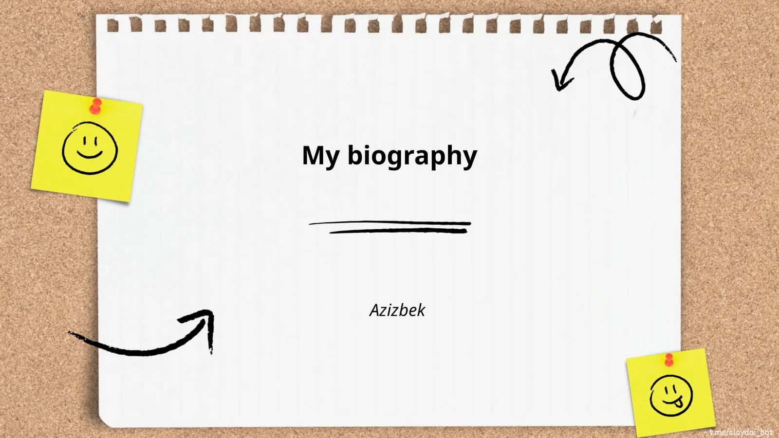 My biography 1