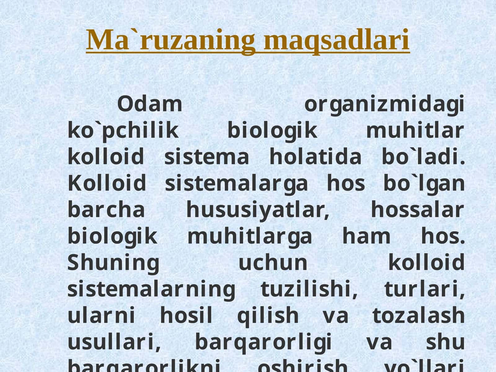 Kolloid sistemalar 1