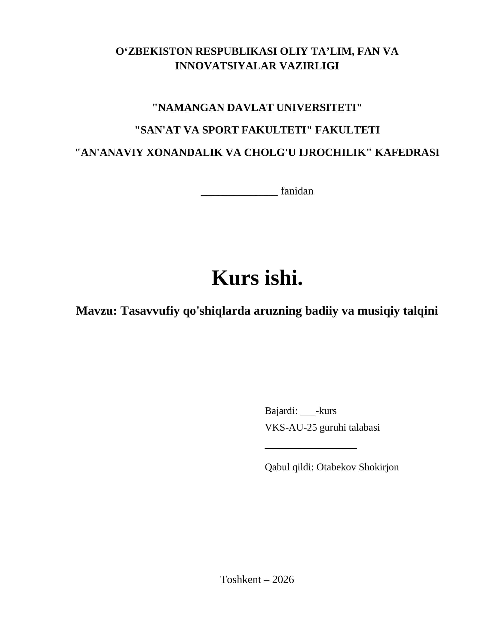 Tasavvufiy qo'shiqlarda aruzning badiiy va musiqiy talqini 1