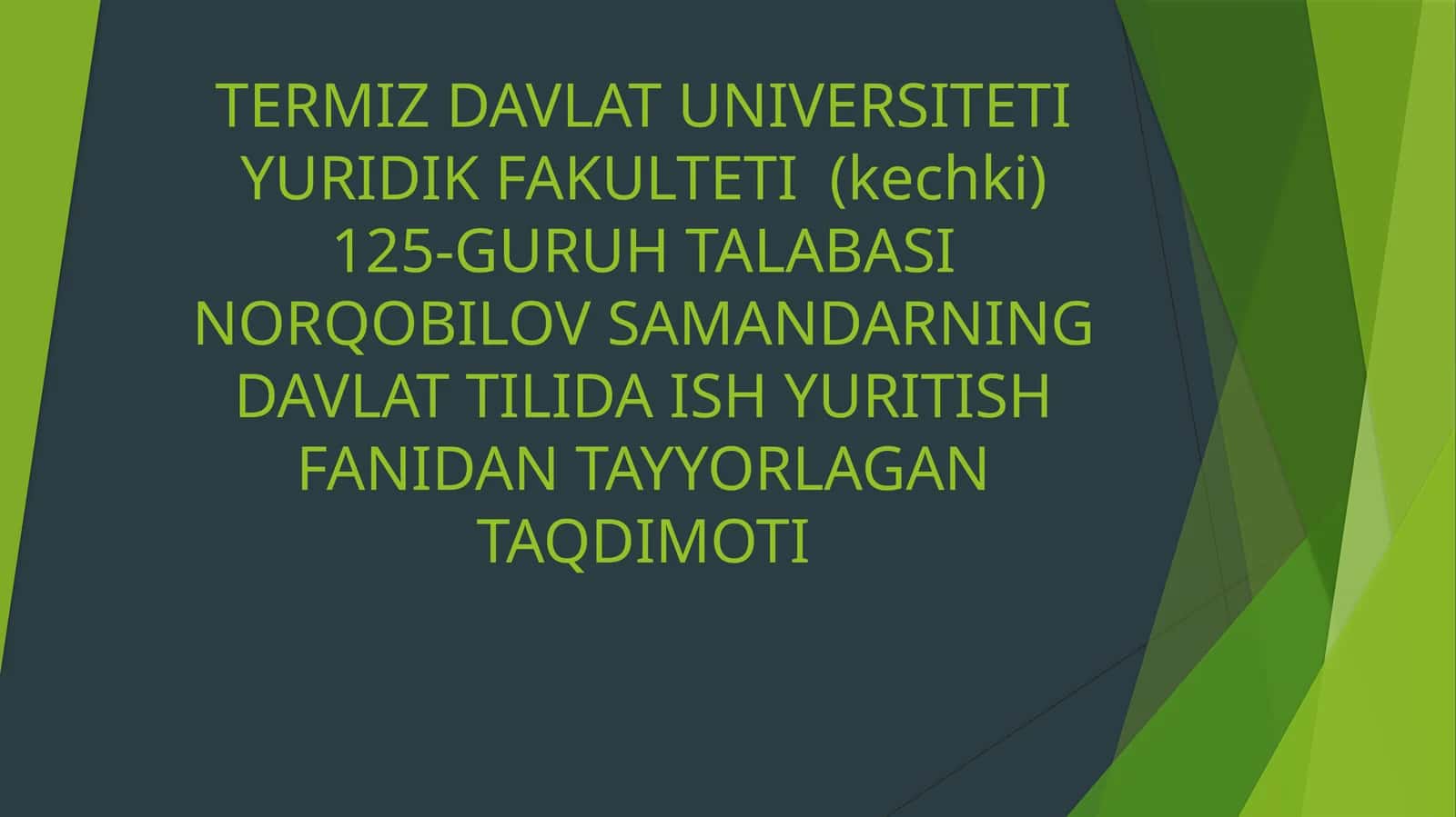 SO‘ROV XATI 1
