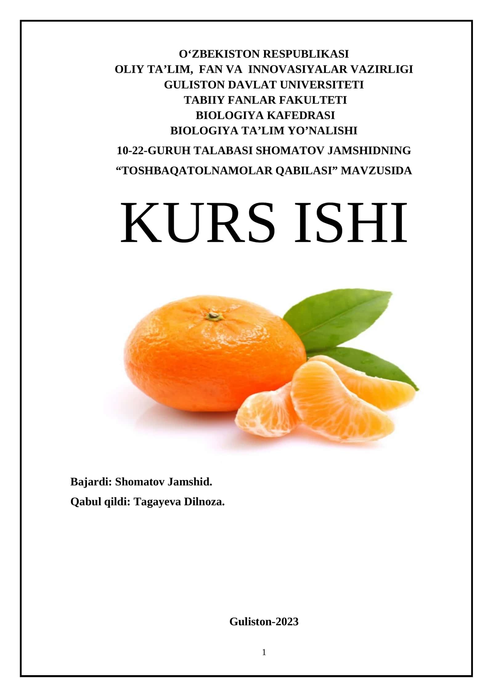 TOSHBAQATOLNAMOLAR QABILASI 1