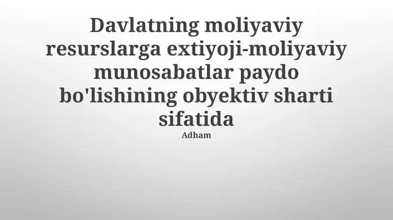 Byudjet siyosati va iqtisodiy barqarorlik 1
