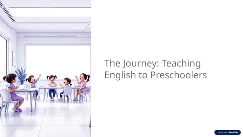 Teaching English to Preschoolers 1