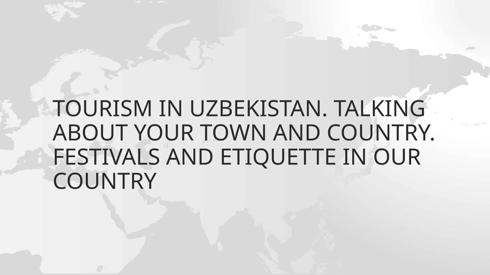 Tashkent – The modern metropolis 1