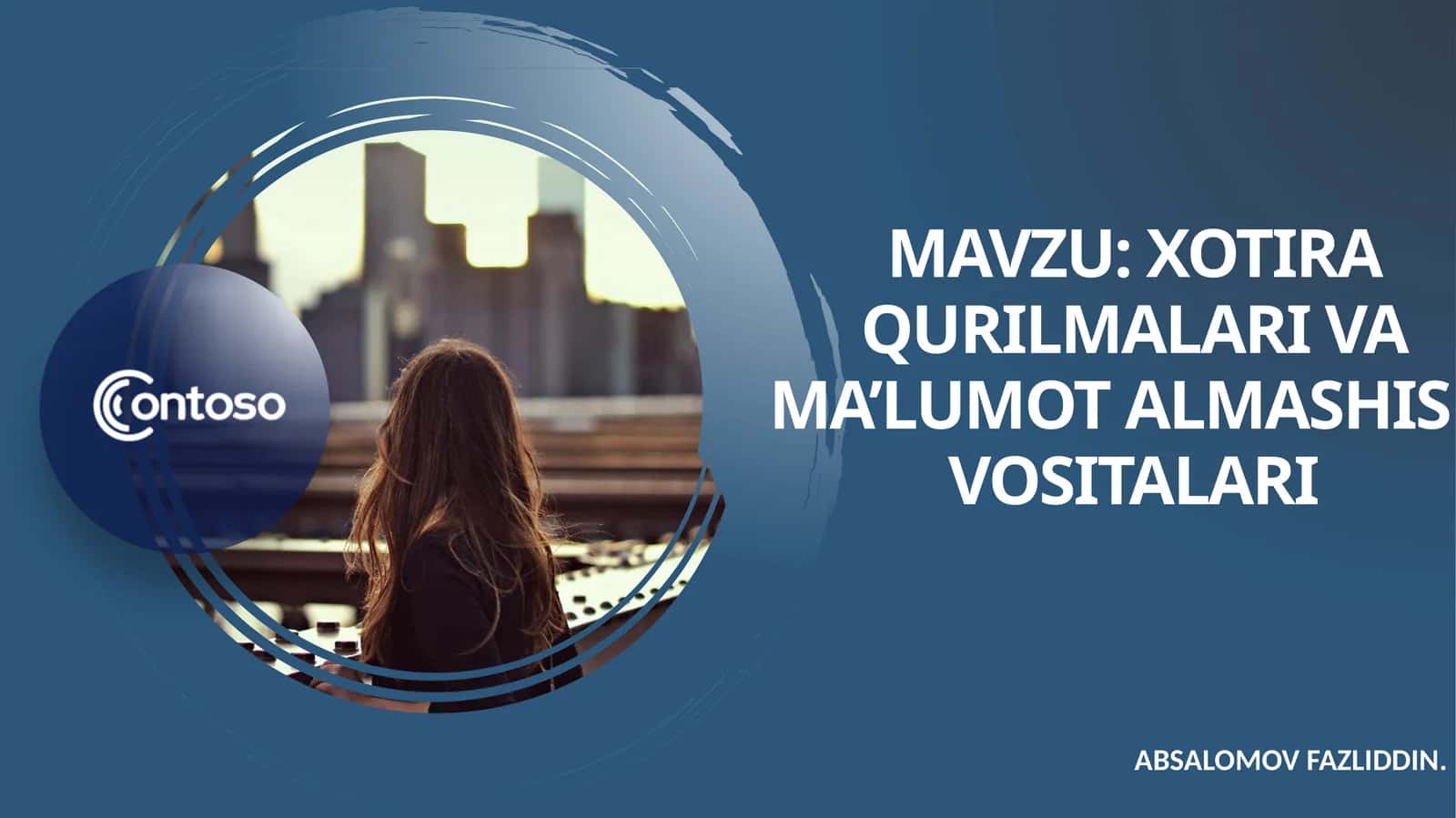 Xotira qurilmalari va ma'lumot almashish vositalari 1
