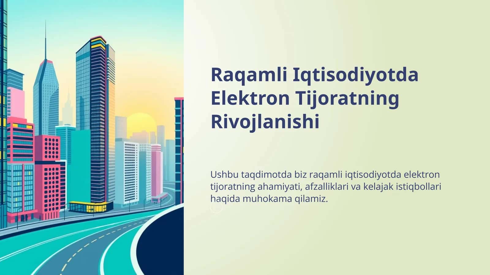 Elektron Tijoratning Rivojlanishi 1