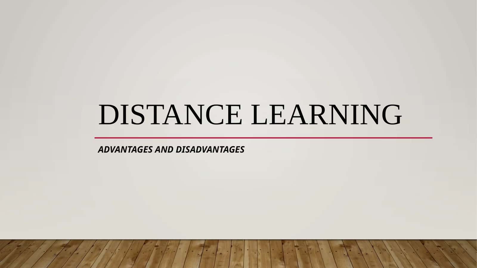 Introduction to Distance Learning 1