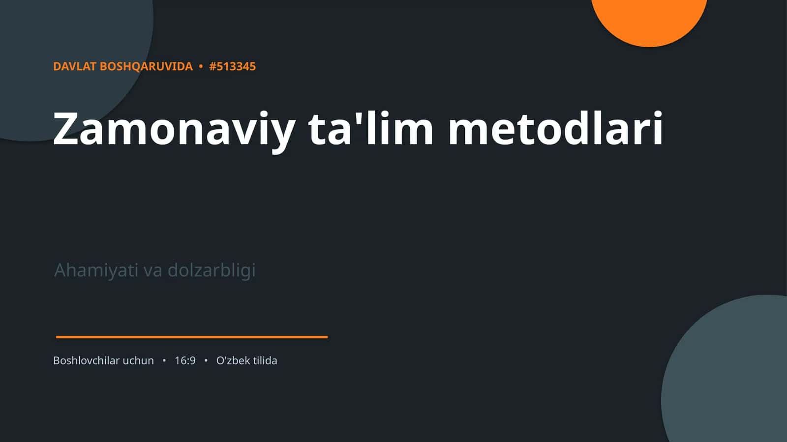 Zamonaviy ta'lim metodlari 1