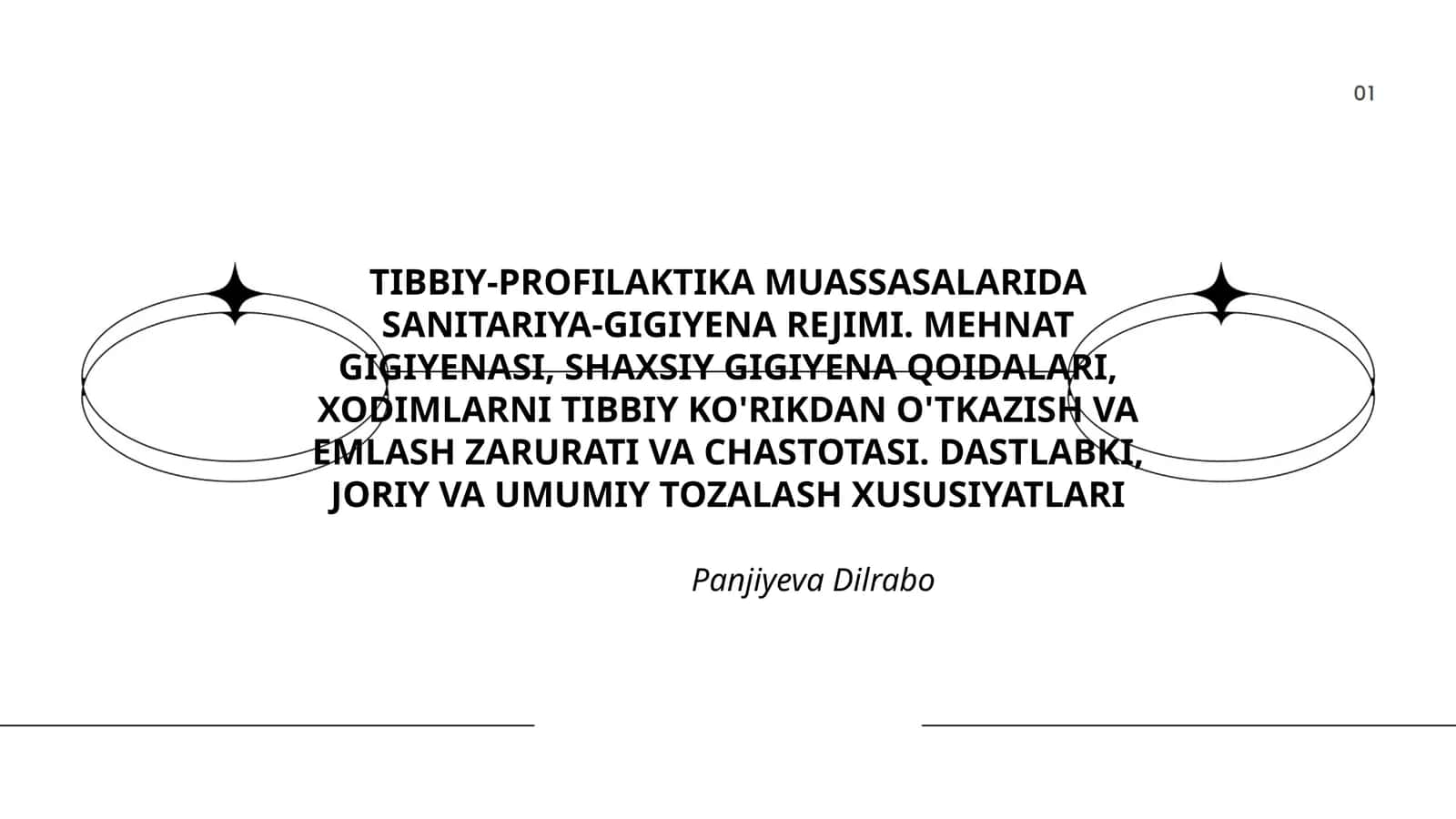 TIBBIY-PROFILAKTIKA MUASSASALARIDA SANITARIYA-GIGIYENA REJIMI 1