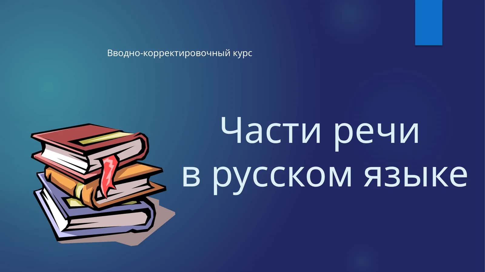 Части речи в русском языке 1