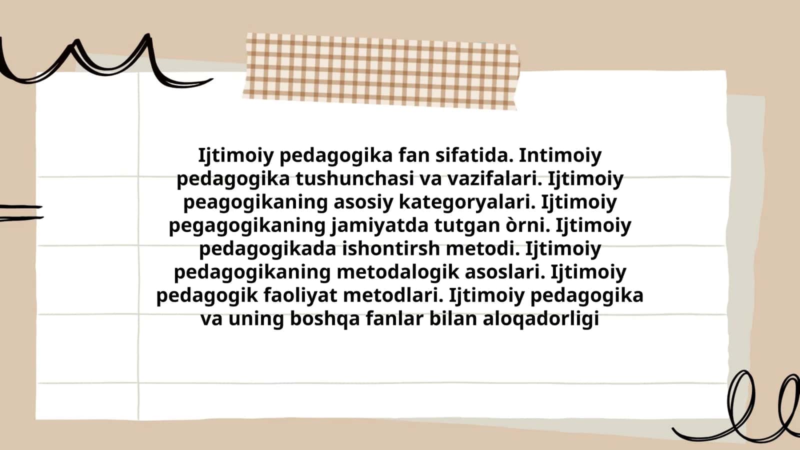 Ijtimoiy pedagogika fanlari 1