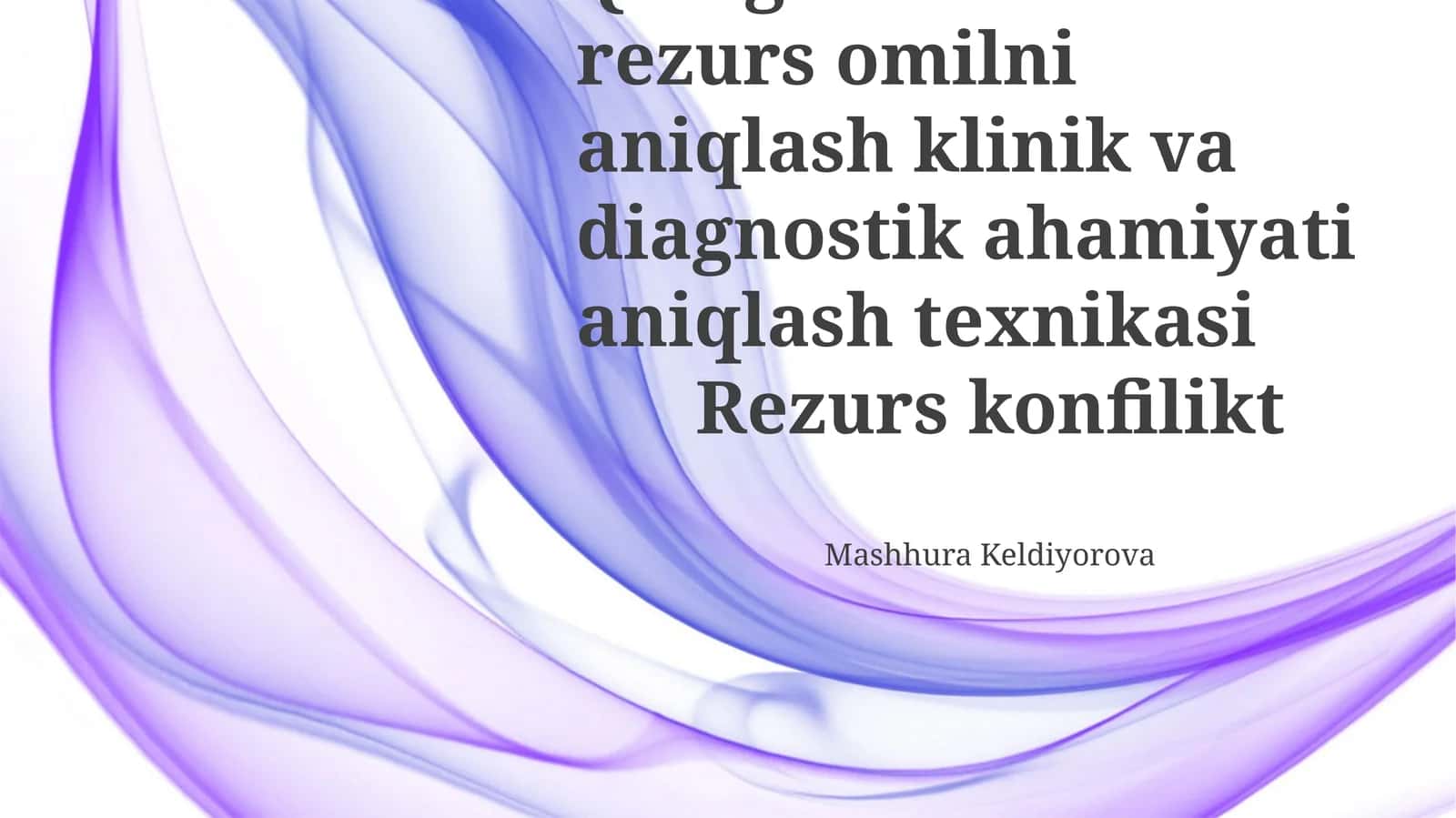 Qon guruhlari va rezurs omilni aniqlash klinik va diagnostik ahamiyati aniqlash texnikasi 1