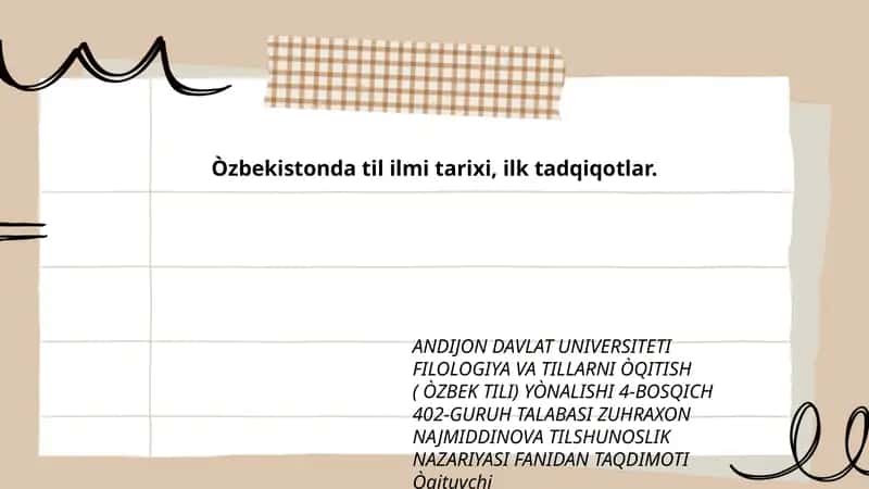 Tilshunoslik Nazariyasi 1