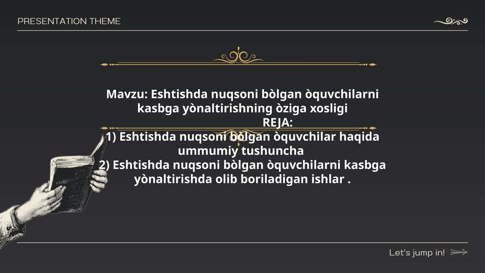 Eshtishda nuqsoni bòlgan òquvchilarni kasbga yònaltirishning òziga xosligi 1