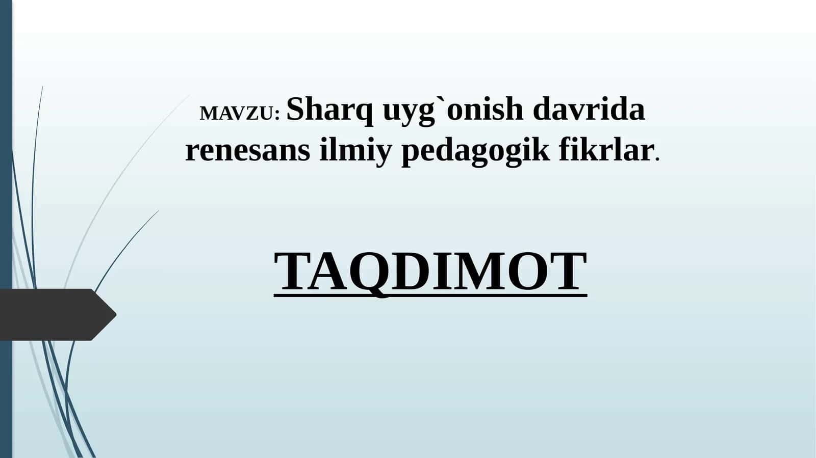 Sharquyğ'onish davrida renesansiyil miy pedagogik fikrlar 1