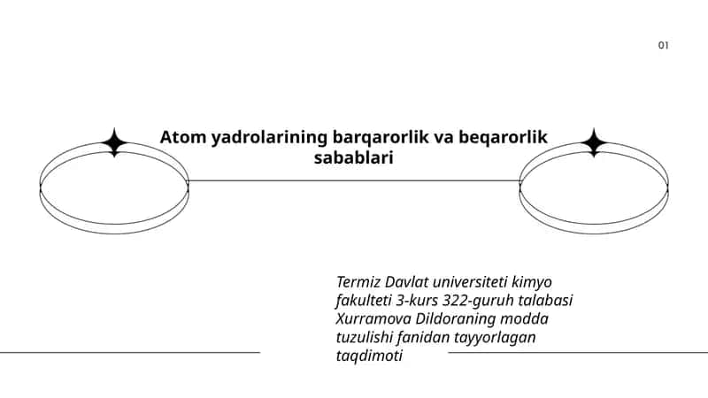 Atom yadrolarining barqarorlik va beqarorlik sabablari 1