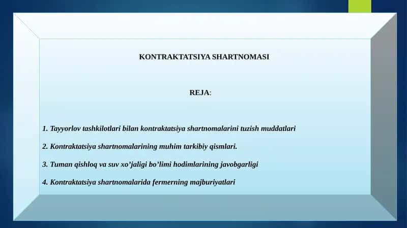 KONTRAKTATSIYA SHARTNOMASI 1
