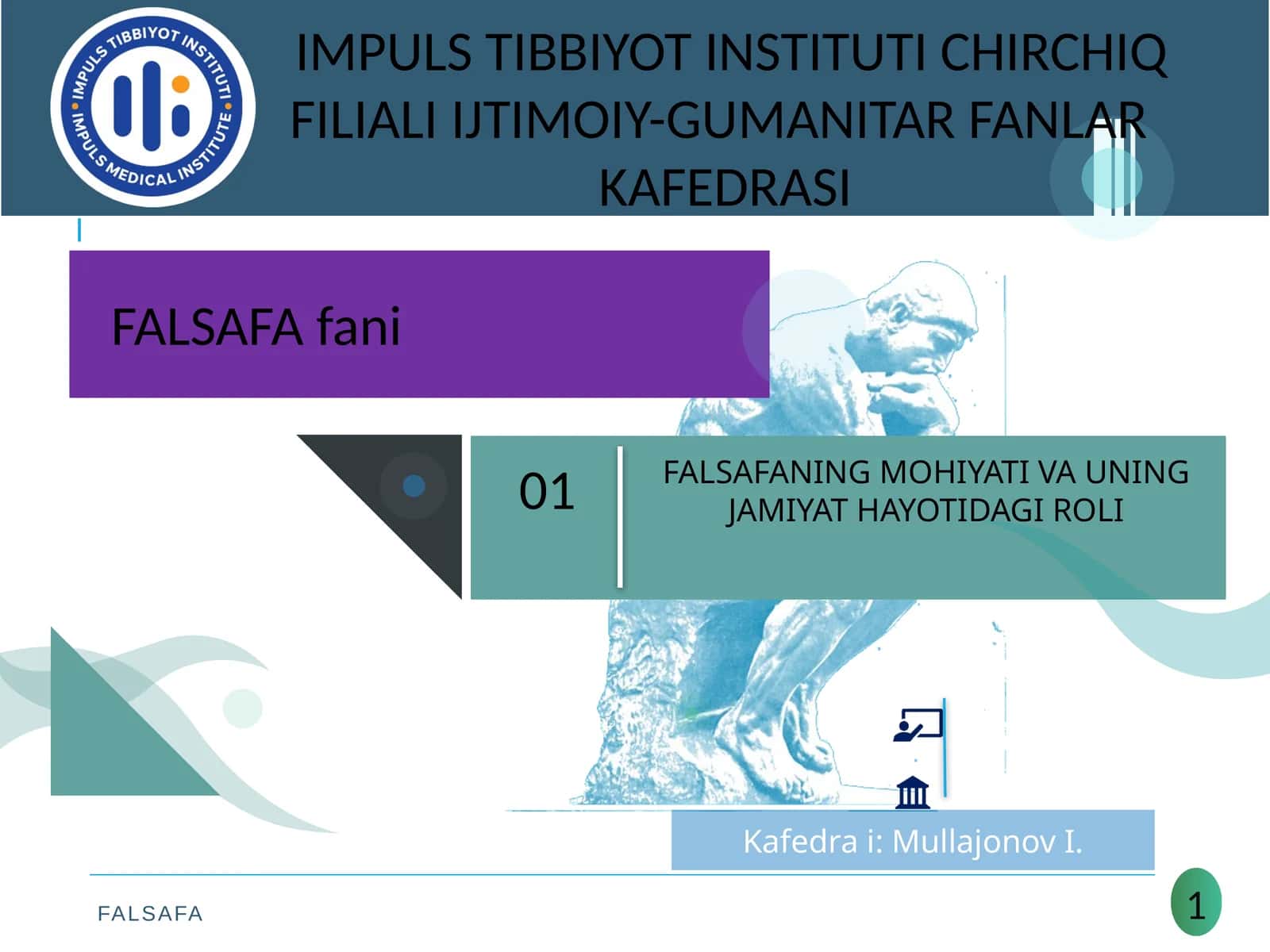 FALSAFANING MOHIYATI VA UNING JAMIYAT HAYOTIDAGI ROLI 1
