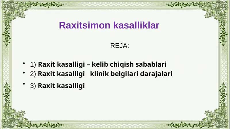 Raxit kasalligi 1
