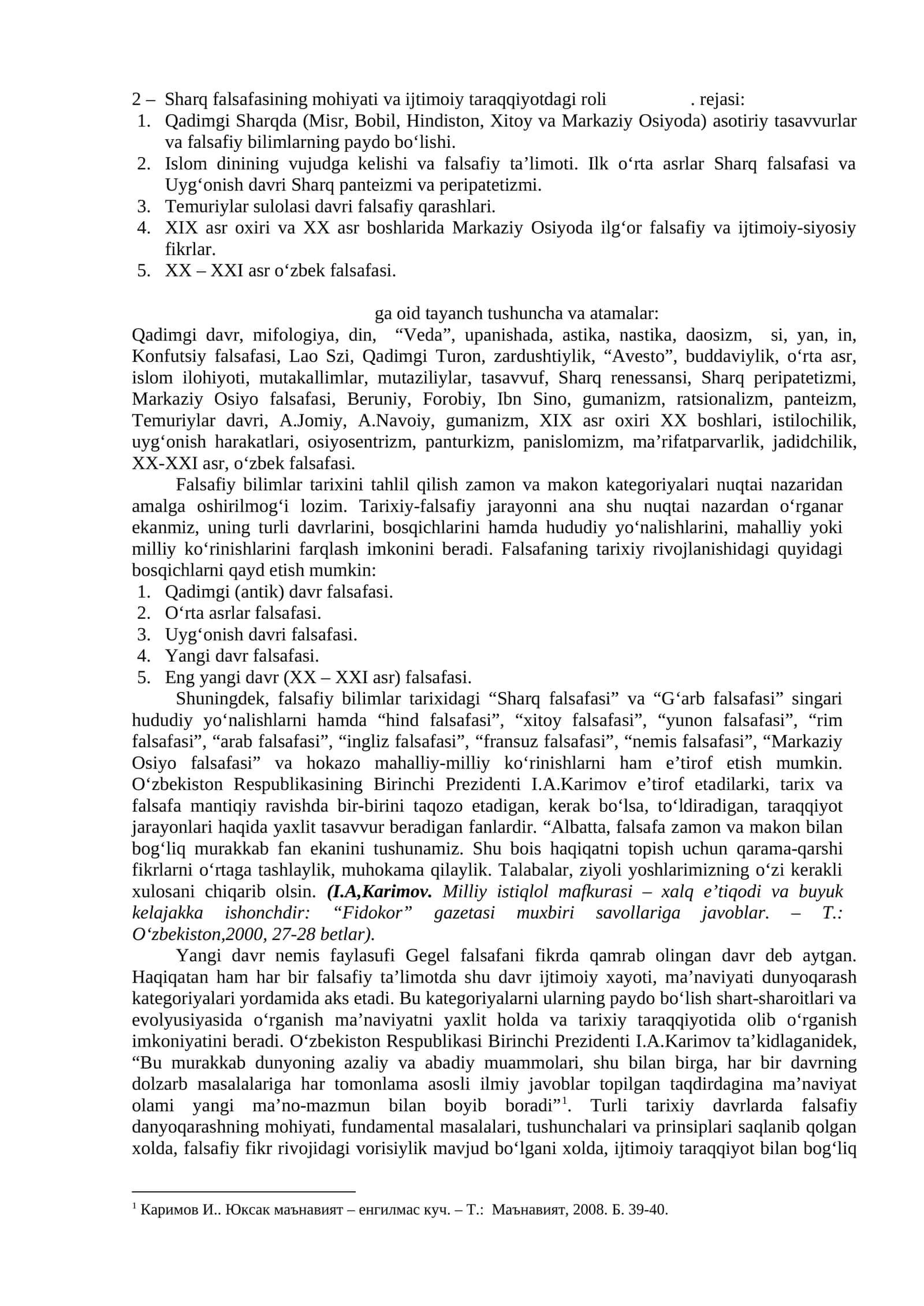 Sharq falsafasining mohiyati va ijtimoiy taraqqiyotdagi roli 1