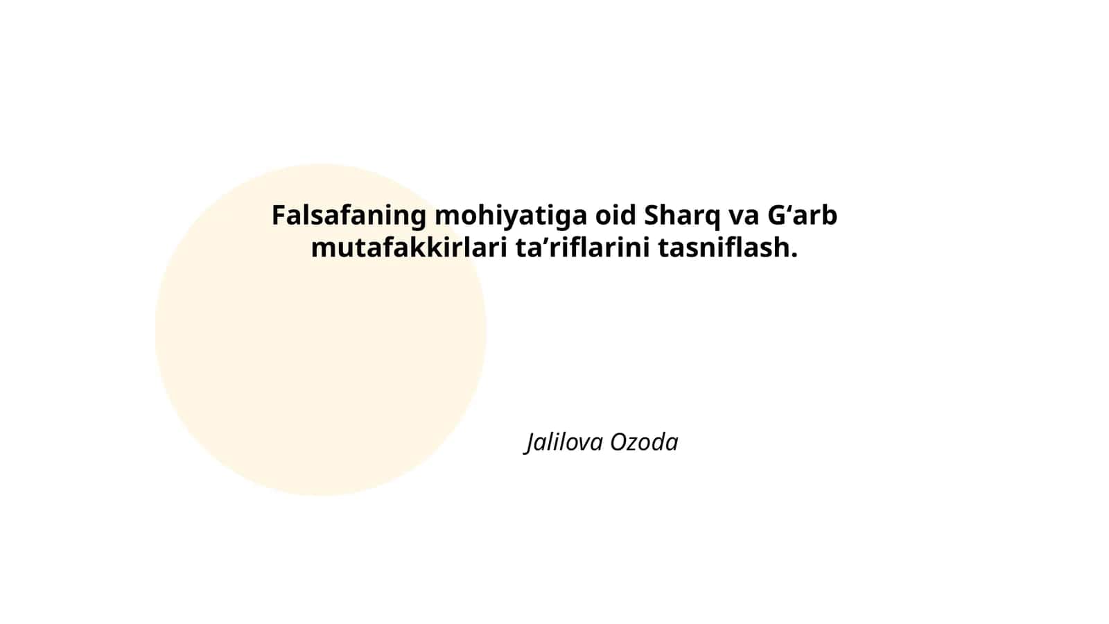 Falsafaning mohiyati Sharq va G'arb mutafakkirlarining talqinida 1