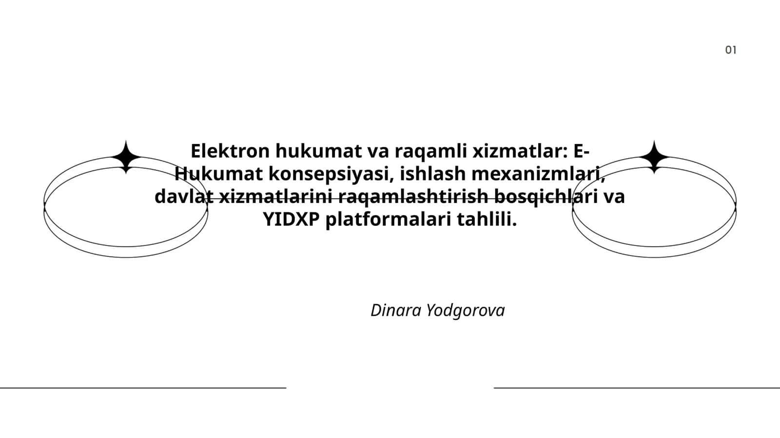 Elektron hukumat va raqamli xizmatlar 1