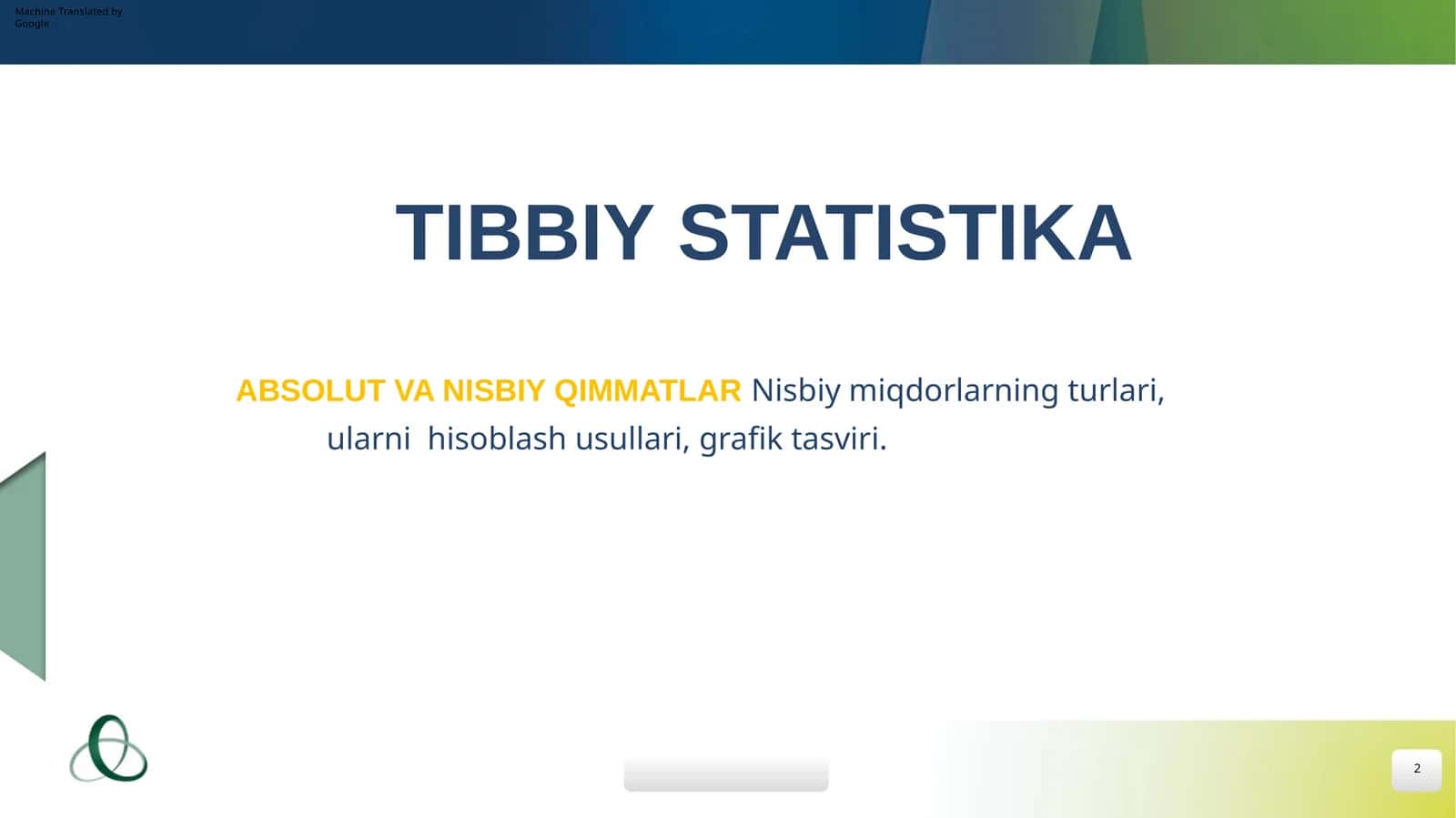 ABSOLUT VA NISBIY QIMMATLAR 1