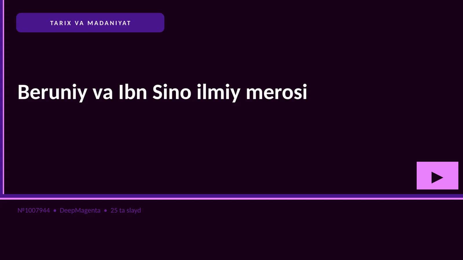 Beruniy va Ibn Sino ilmiy merosi 1