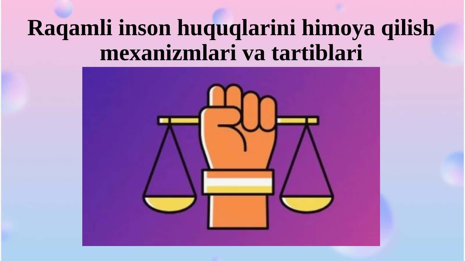 Raqamli inson huquqlarini himoya qilish mexanizmlari va tartiblari 1