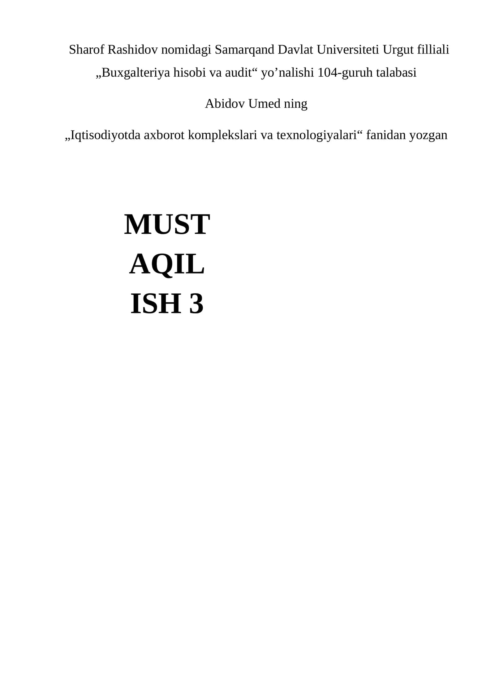 Kompyuter tarmoqlari 1