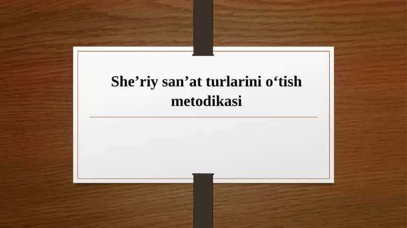 She’riysan’atturlarinio‘tishmetodikasi 1