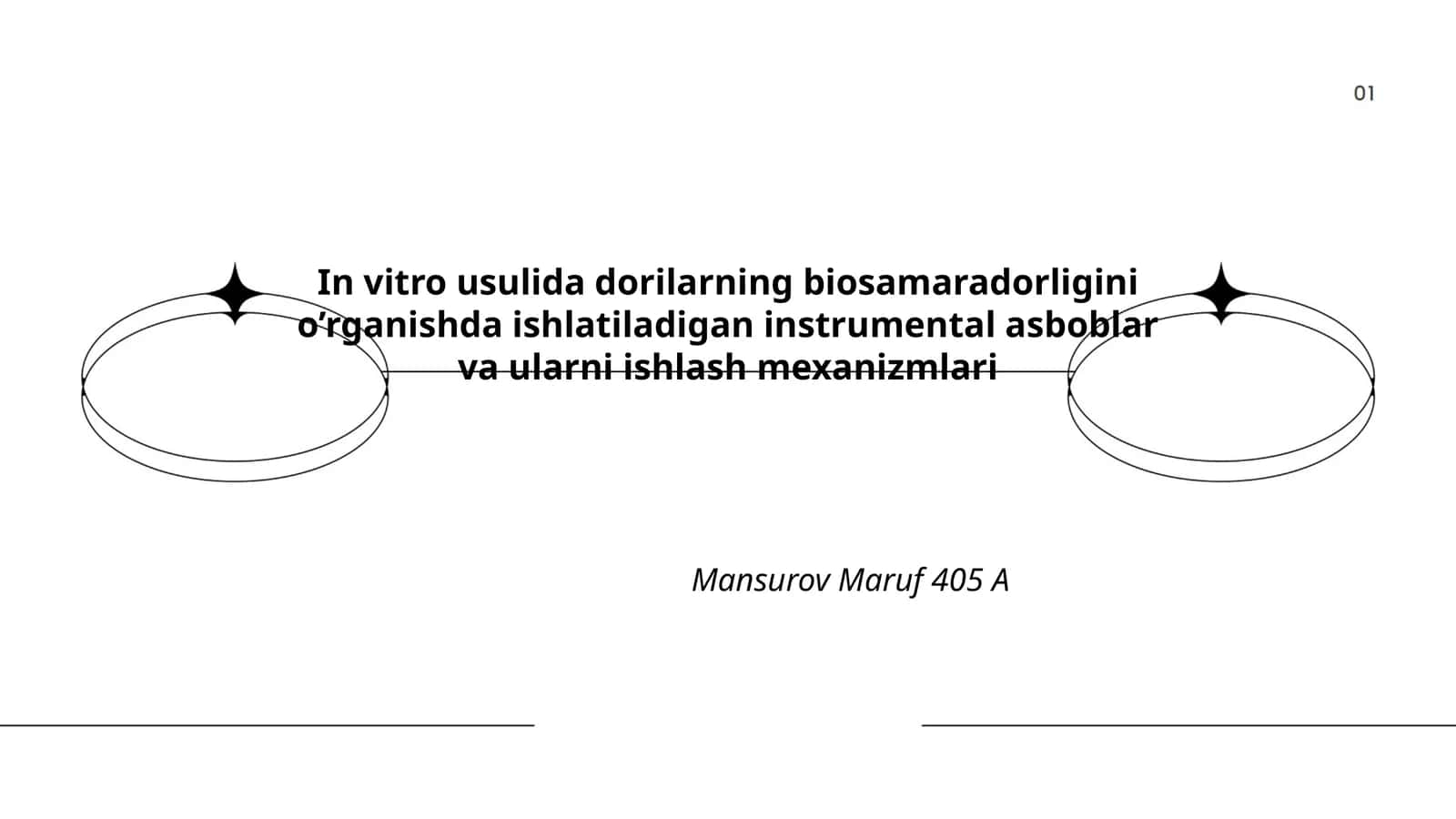 In vitro usulida dorilarning biosamaradorligini o’rganishda ishlatiladigan instrumental asboblar va ularni ishlash mexanizmlari 1