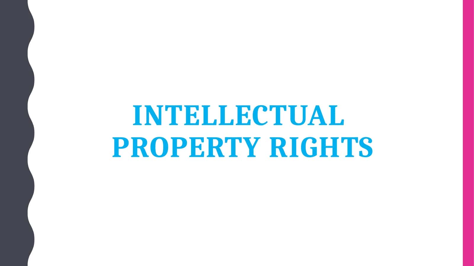 Intellectual Property Rights 1
