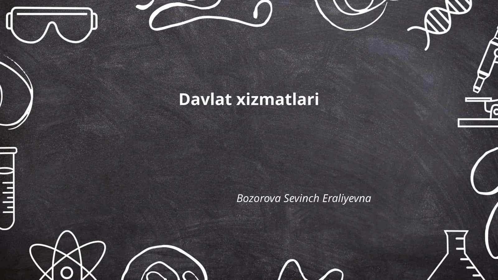 Davlat xizmatlari 1